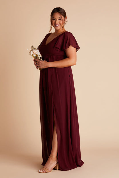 Hannah Empire Dress - Cabernet