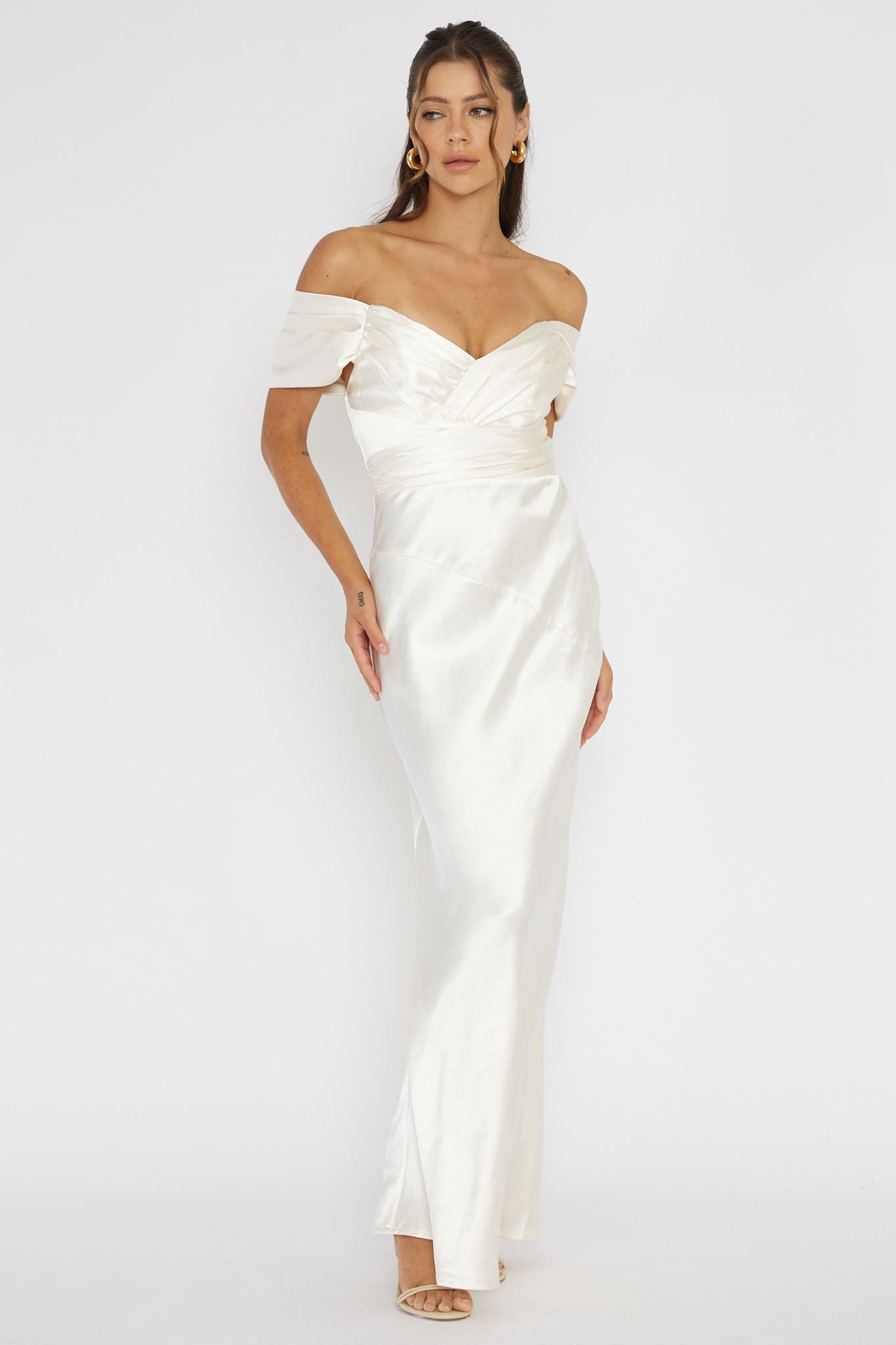 Katrina Off Shoulder Maxi Dress Butter