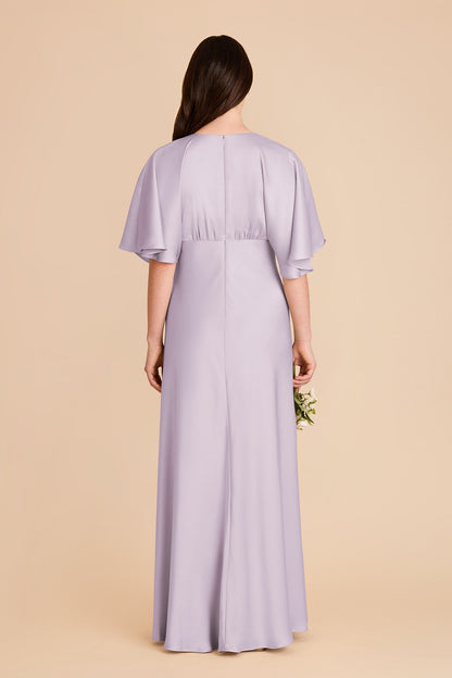 Shyla Matte Satin Dress - Dusty Lilac