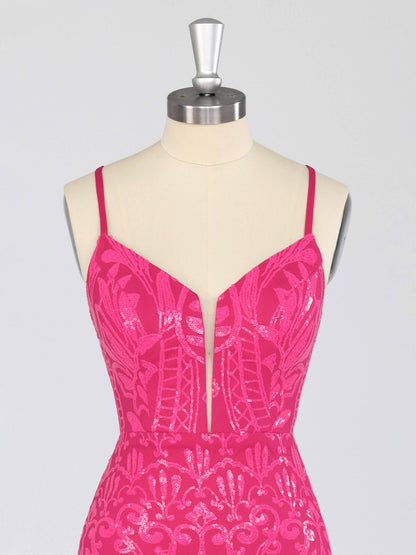 Elira V-Neck Sleeveless Mini Sequin Homecoming Dresses