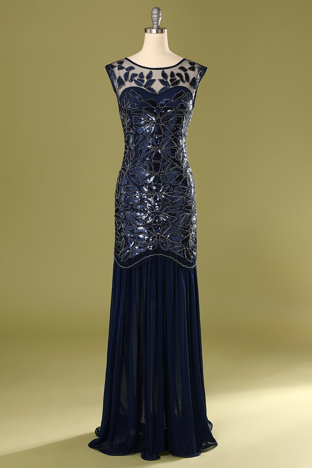 1920s Sequined Flapper Dress