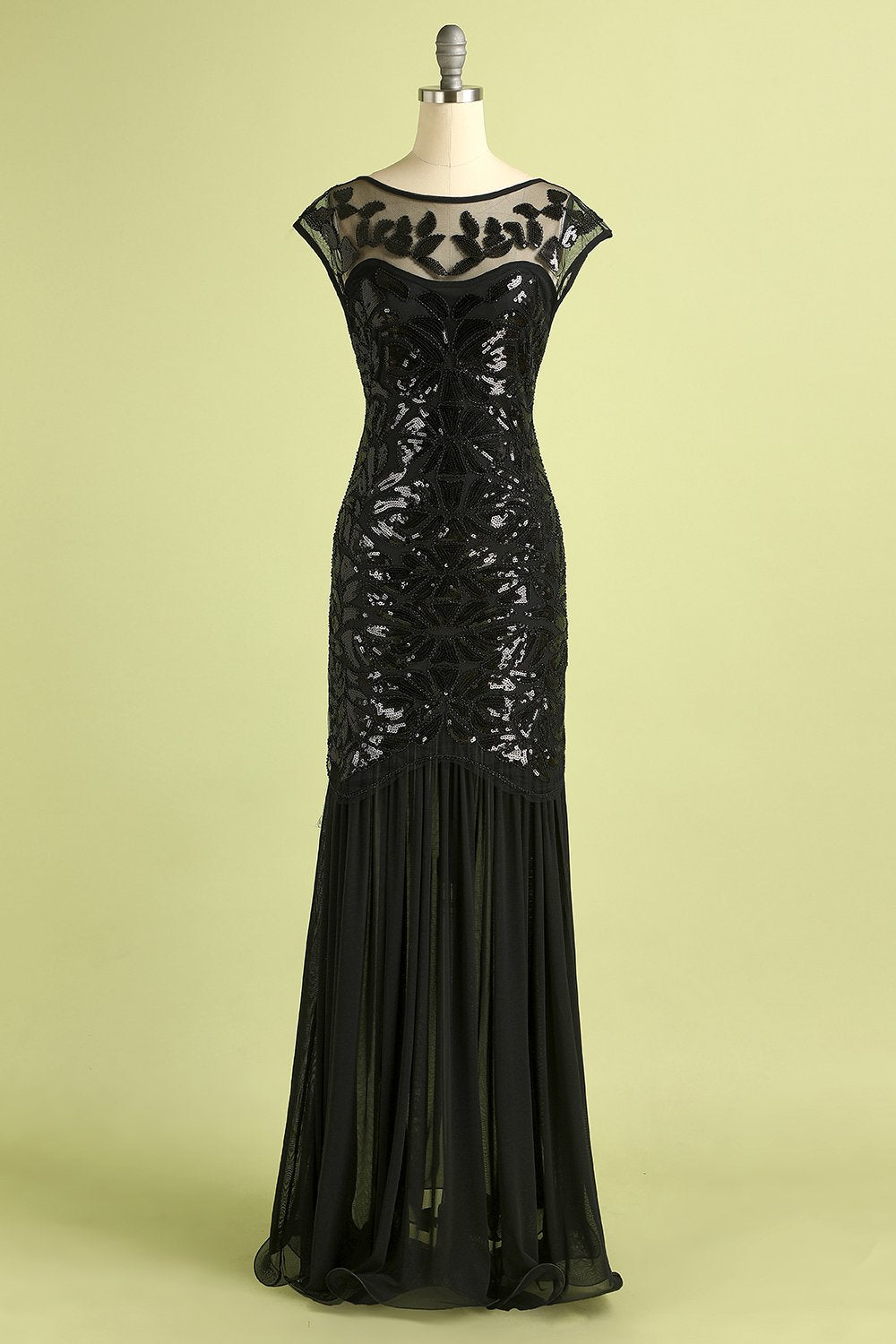 1920s Sequined Flapper Dress