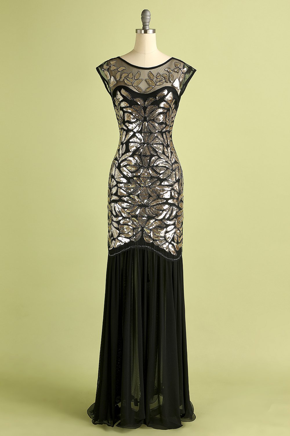 1920s Sequined Flapper Dress