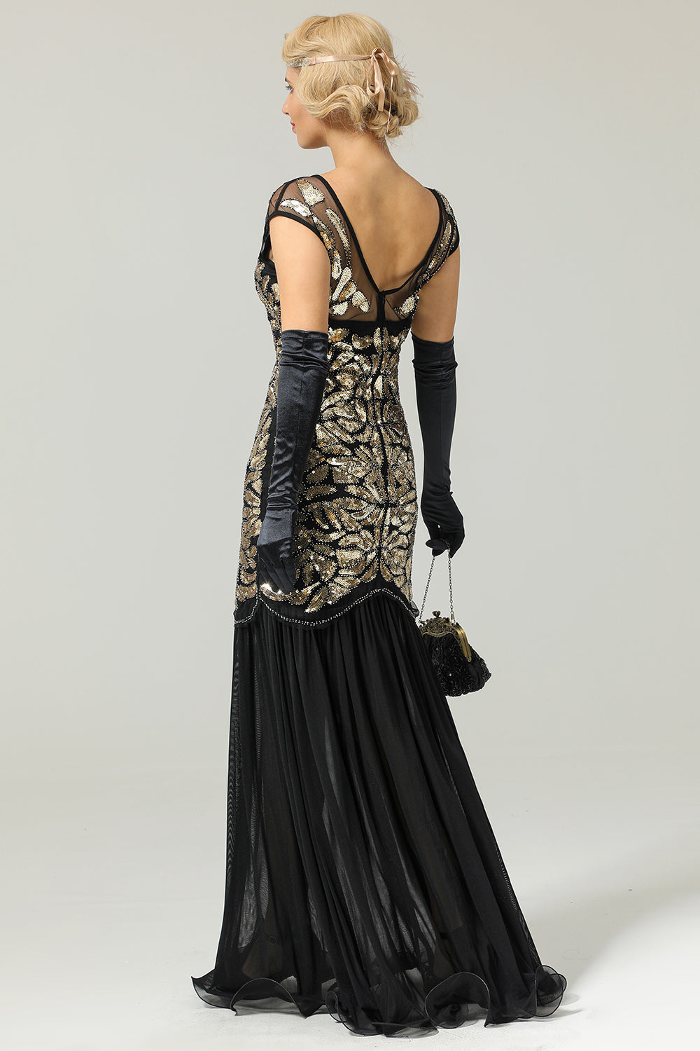 1920s Sequined Flapper Dress