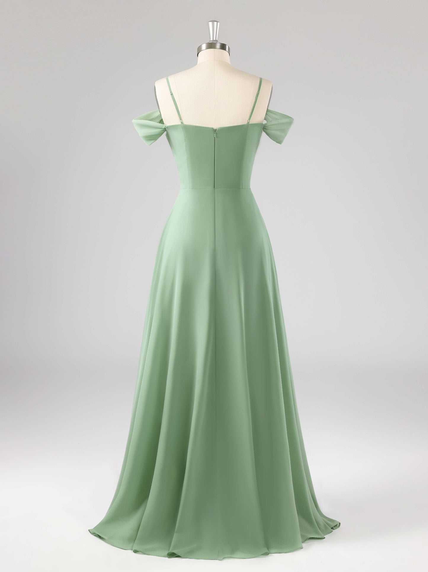 Lexie Classic Ruffles A-line Bridesmaid Dresses with Slit