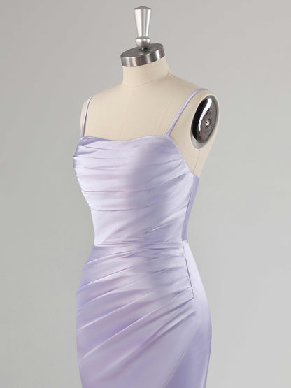 Loretta Sexy Square Long Mermaid Bridesmaid Dresses with Slit