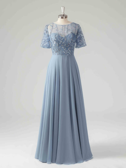Malina Elegant Illusion A-line Mother of the Bride Dresses