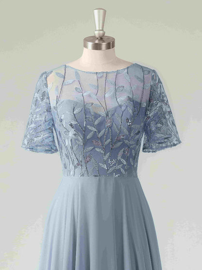 Malina Elegant Illusion A-line Mother of the Bride Dresses