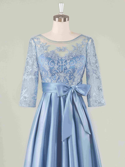 Matilda Graceful Illusion Neckline Mother of the Bride Dresses
