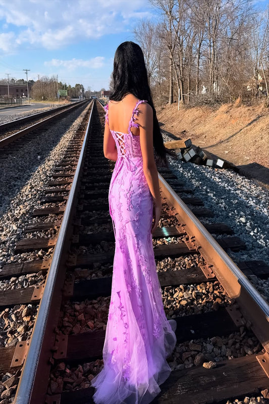 Sparkly Light Blue Beaded Mermaid Long Prom Dress