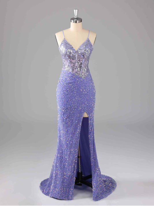 Valeria Sexy Trumpet/Mermaid Prom Dresses with Beading Sequins