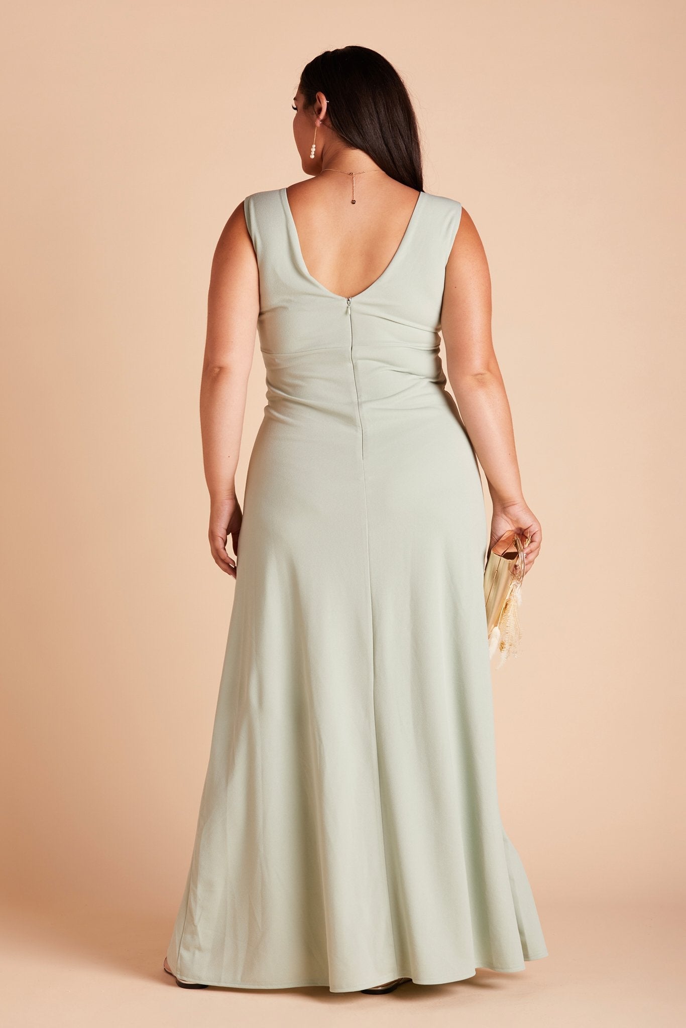 Shamin Crepe Dress - Sage