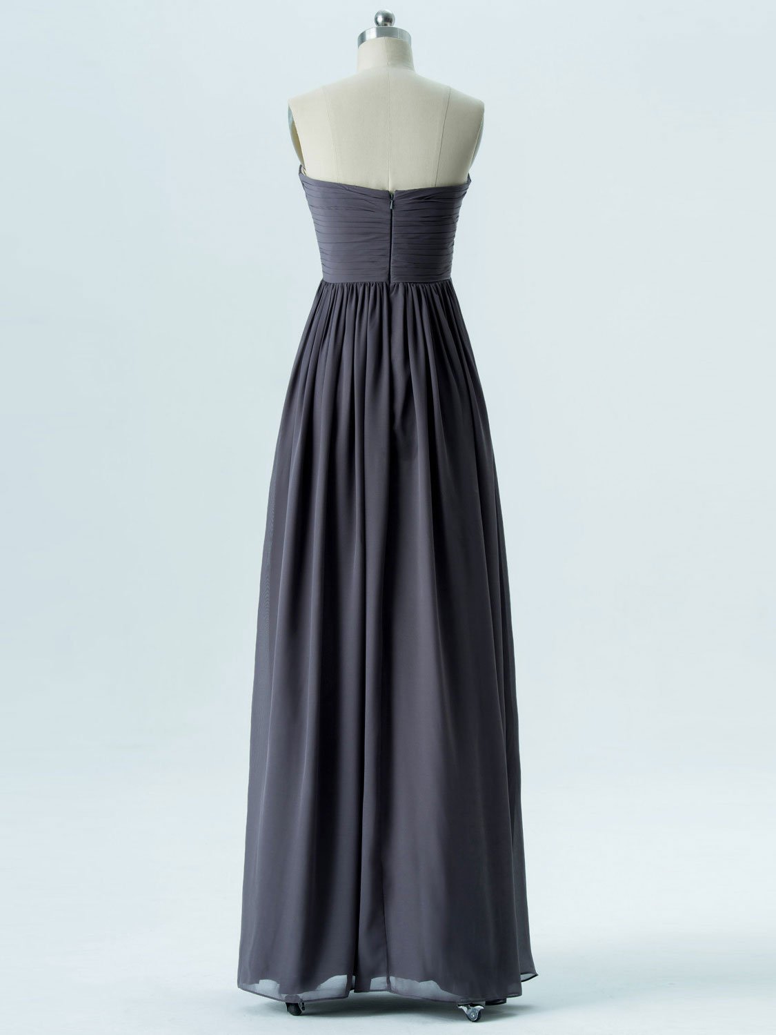 A-line Sweetheart Floor-Length Chiffon Bridesmaid Dresses