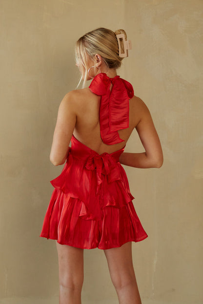 Caroline Halter Ruffle Romper