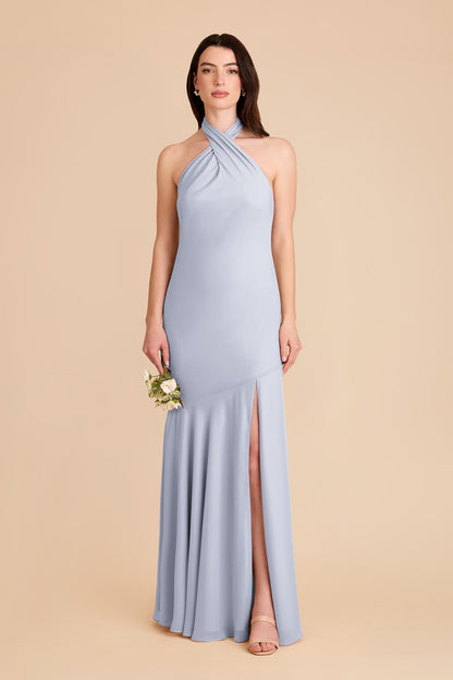 Stephanie Chiffon Dress - Ice Blue