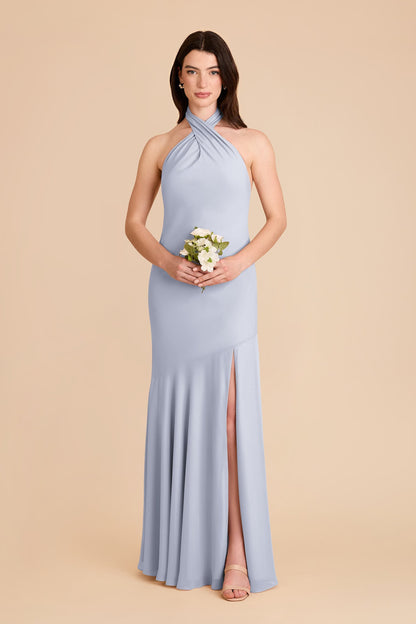 Stephanie Chiffon Dress - Ice Blue