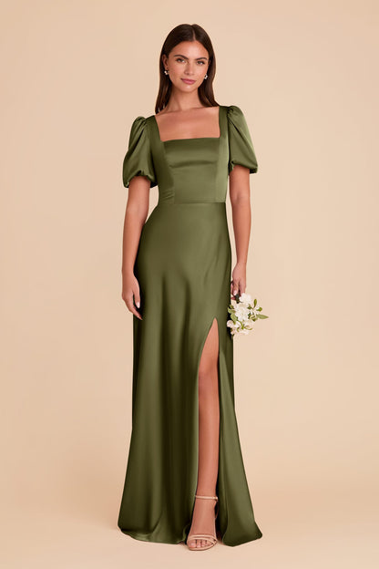 Judy Matte Satin Dress - Martini