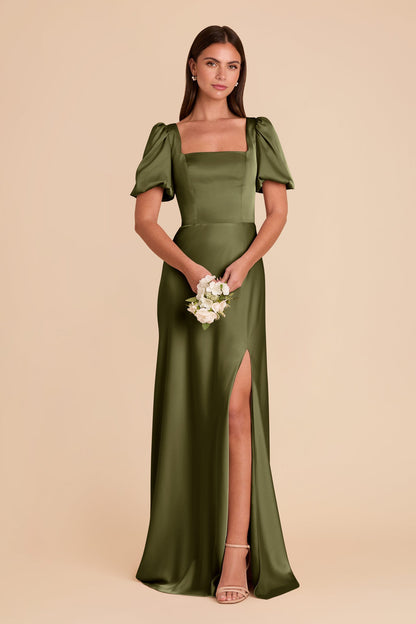 Judy Matte Satin Dress - Martini