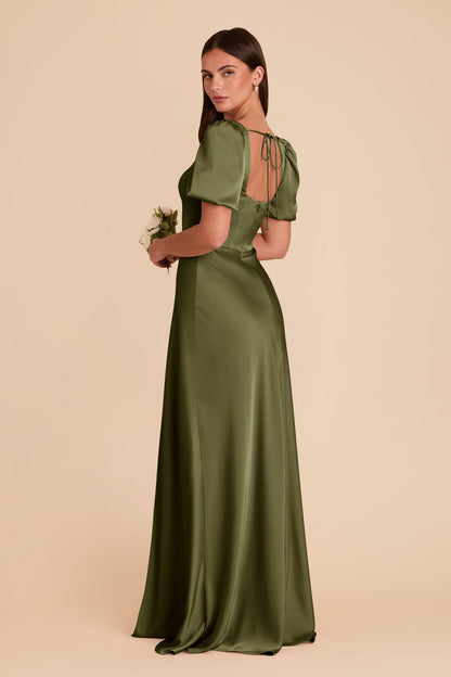 Judy Matte Satin Dress - Martini