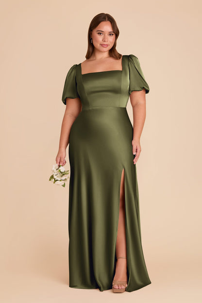 Judy Matte Satin Dress - Martini