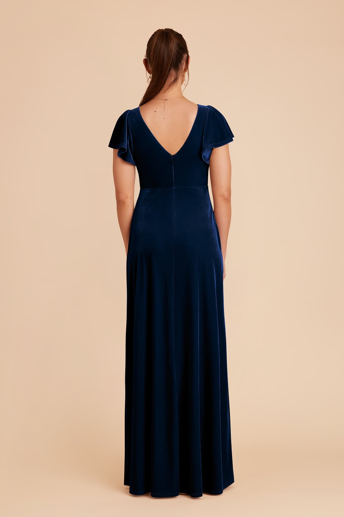 Hannah Velvet Dress - Navy