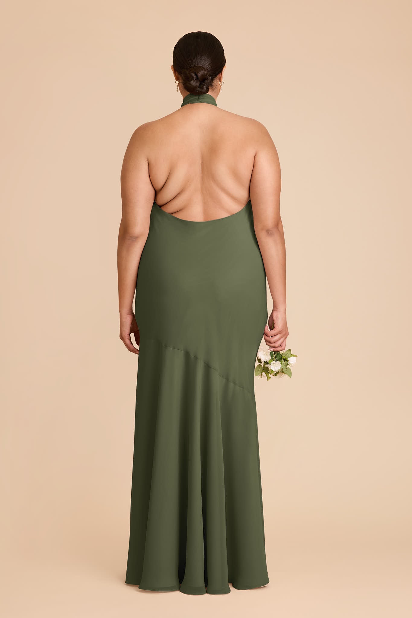 Stephanie Chiffon Dress - Olive