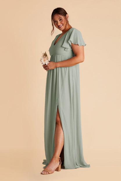 Hannah Empire Dress - Sage