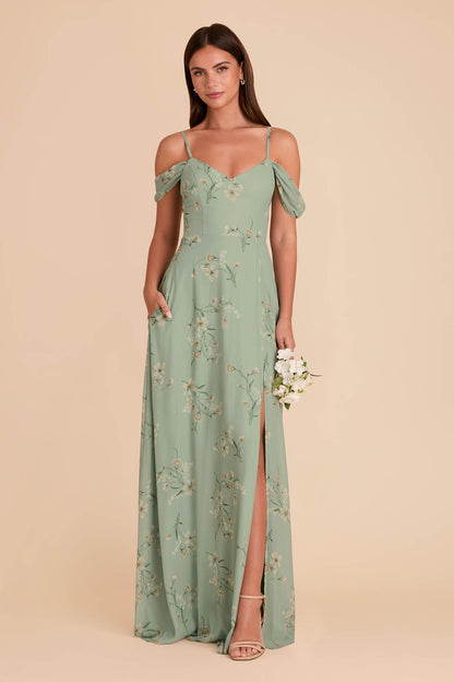 Devin Convertible Dress With Slit - Sage Le Fleur