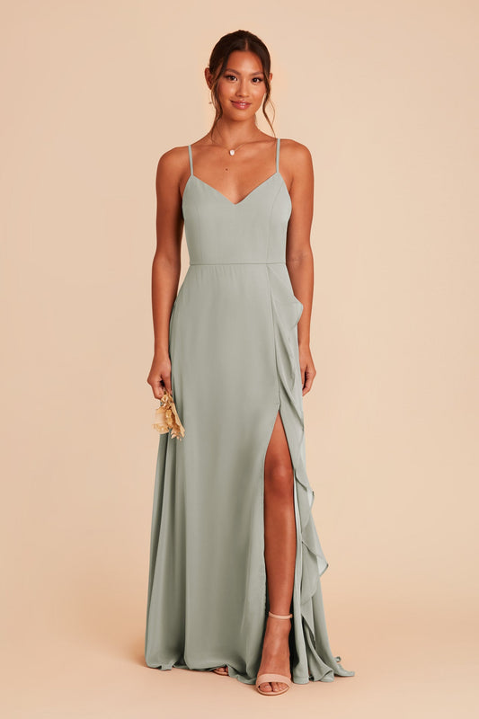 Theresa Chiffon Dress - Sage