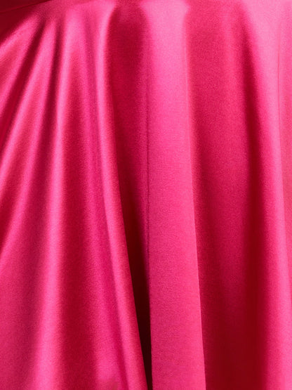 Tricia | A-line Strapless Fuchsia Pleated Homecoming Dress with Keyhole